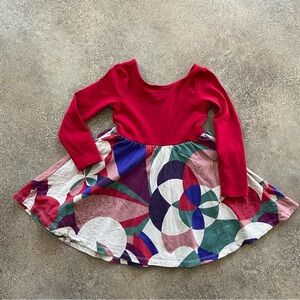 Tea Collection Geometric Pattern Ballet Twirl Dress